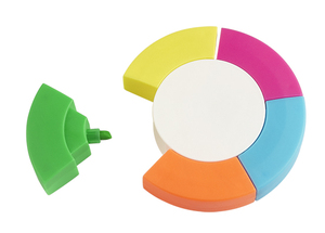 Cánh Hoa Highlighters Hoa Hình Dạng Màu Nước Bút Tô Sáng Bút Huỳnh Quang 5 Trong 1 Trường Học Khuyến Mãi Highlighter - Product Image 6