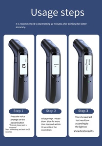 Máy kiểm tra rượu bằng giọng nói và dụng cụ thổi để đo và kiểm tra rượu để kiểm tra trình điều khiển say rượu - Product Image 5