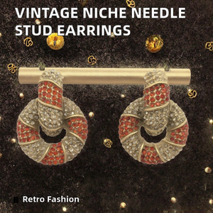 Pendientes de mariposa vintage de aleación chapada en rodio de imitación con engaste de bisel, joyería cristiana colorida para mujer, ideal para fiestas. - Product Image 2