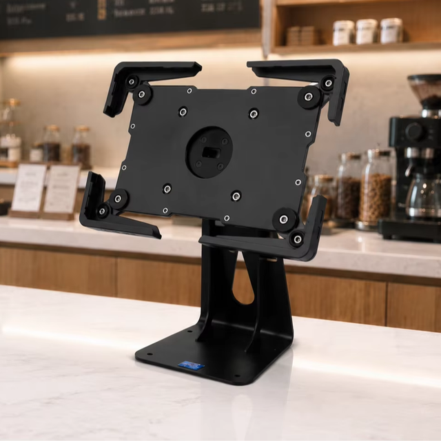 360° Rotatable Security Tablet POS Holder  Anti-Theft Metal Display Bracket 10-13 Inch for Store Cashier Counter PS-522