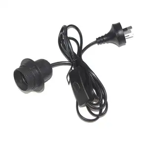 Оптовые продажи выключатель света кабель адаптера-1,5 м шнур E27/E26 держатель света подвесной светильник розетка SAA адаптер