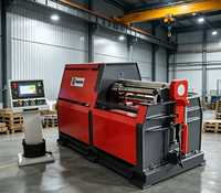 Machine de cintrage automatique RONGWIN avec PLC et moteur pour le façonnage des extrémités en acier inoxydable, acier au carbone et aluminium