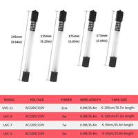 Lampe UV à faible puissance Petite lampe de désinfection pour aquarium Lampe de stérilisation pour aquarium