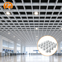 Système de plafond suspendu en aluminium à cellules ouvertes sur mesure pour projets de terminaux aéroportuaires, fabriqué en Chine