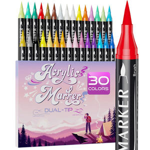 ชุดปากกาอะคริลิคหัวแปรงปรับแต่งได้ 30 สี สำหรับงานศิลปะและการวาดภาพ - Product Image 1