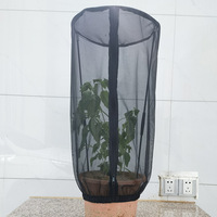 Cage de protection solaire autoportante en métal écologique à motif uni avec fermeture à bouton pour insectes, pot de fleurs, jardin et animaux de compagnie