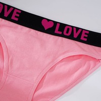 Female Underwear Cotton Panties Mid Waist Cotton Spandex Cheap Price Bulk Sale Print Underwear