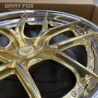Jantes forgées en deux parties personnalisées, parfumées, dorées, 18, 19-22 pouces, 5x114.3, 5x120, pour voitures de course, BMW, Porsche Cayenne, Ferrari 911