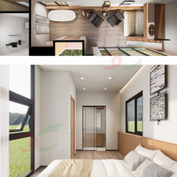 Maison préfabriquée de luxe Resort Camping petite maison préfabriquée maison espace capsule hôtel extérieur pack conteneur Cottage