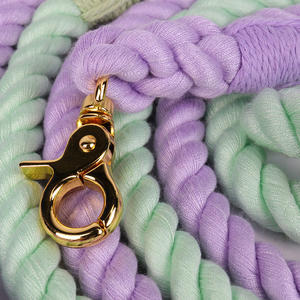 Produsen Cina Banyak Warna Tahan Lama Lembut Katun Tali Lilit Anjing Timah Grosir Tali Anjing Kepang - Product Image 4