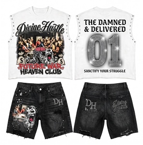 Ensemble T-shirt et Short Imprimé Intégral de Haute Qualité pour Hommes – Tenue de Sport d'Été 2 Pièces – Fournisseur en Gros de Vêtements Personnalisés - Product Image 1