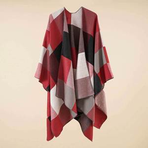 Wholesale Wool 150*130cm Women's Winter <b>Poncho</b> Scarves Cape Wrap Pashmina Shawls - Product Image 5