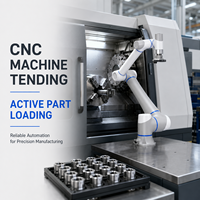Application d'automatisation industrielle CR5AS avec une charge utile de 5 kg, dotée d'un robot collaboratif en alliage d'aluminium.
