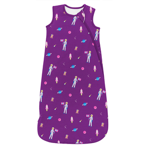 Sacs de couchage pour bébé en bambou biologique sans manches sac de couchage pour bébé 1.5 TOG impression personnalisée sac de couchage pour nouveau-né vêtements de bébé dormeur - Product Image 4