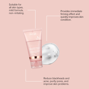 <span class=keywords><strong>Masque</strong></span> en tissu au collagène HOYGI avec vitamine C, crème hydratante et nettoyante douce pour le <span class=keywords><strong>visage</strong></span>, effet blanchissant et raffermissant, résistant aux déchirures - Product Image 2