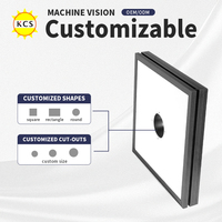 Lumière blanche KCS Ouverture de taille personnalisée Eclairage frontal à LED perforé avec trou central Rétroéclairage LED à vision industrielle