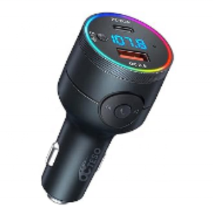 Reproductor MP3 para Auto AGETUNR BH501 con Salida AUX, Transmisor FM, Carga Rápida QC3.0 de 18W, Carga Rápida Tipo-C de 20W, 9 Modos de Luz, Activación por Voz del Teléfono - Product Image 1