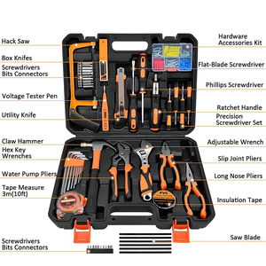 Kit <span class=keywords><strong>de</strong></span> Herramientas <span class=keywords><strong>de</strong></span> Reparación para el Hogar <span class=keywords><strong>de</strong></span> 148 Piezas <span class=keywords><strong>de</strong></span> Primera Calidad con Estuche <span class=keywords><strong>de</strong></span> Almacenamiento Resistente, Herramientas Manuales Básicas Completas para Mantenimiento del Hogar y Dormitorios - Product Image 3