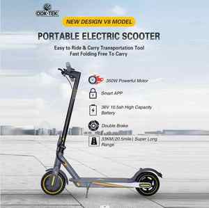 Scooter elettrico elettrico pieghevole da 8.5 pollici Per adulti con velocità di 25 chilometri all'ora e doppio sistema frenante - Product Image 4