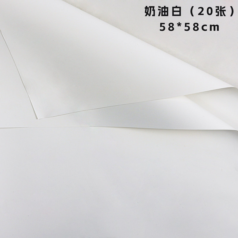 Papier de couleur unie-blanc crème-20-5858