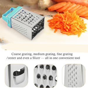 Râpe à fromage manuelle quatre faces en acier inoxydable, <span class=keywords><strong>mini</strong></span> <span class=keywords><strong>hachoir</strong></span>, accessoire de cuisine, coupe-légumes, éplucheur de citron - Product Image 5