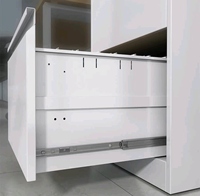 Archivador Metálico Moderno y Resistente KD para Oficina, con 3 o 4 Cajones, Gabinete de Almacenamiento Vertical de Acero con Cerradura