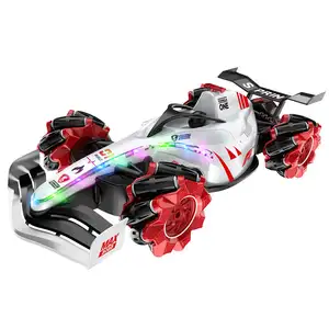 Creatieve F1 Rc Drift Stunt Karting Auto Met Spray Light Afstandsbediening Raceauto Kids 2.4G Radio Control Truck Speelgoed