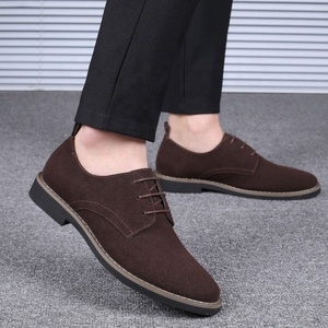 Zapatos Casuales de Gamuza para Hombre, Talla Grande, Estilo Británico, con Cordones, Zapatos de Vestir Retro, Zapatos para Caminar, Zapatos de Hombre - Product Image 5