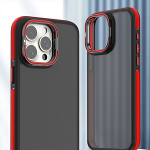 Funda Protectora para Teléfono Móvil <span class=keywords><strong>iPhone</strong></span> 17/16/15, Doble Color, TPU+PC, Antigolpes, con <span class=keywords><strong>Protector</strong></span> <span class=keywords><strong>de</strong></span> Cámara y Soporte, Nueva Aplicación 2025 - Product Image 1