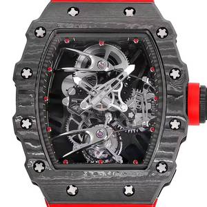 Popular RM 27-02 Full Carbon Fiber <b>Case</b> Sapphire Crystal Floating Tourbillon Movement Power Reserve Waterproof Men's <b>Watch</b> - Product Image 2