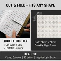 Panneau LED flexible DC 24V SMD2835 haute puissance pour rétroéclairage, 3000K 4000K 6000K, matériau lumineux LED pour projets de rétroéclairage
