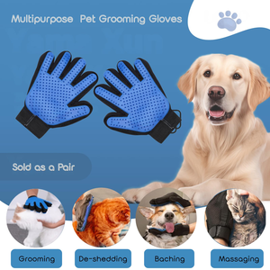Gant de toilettage pour animaux de compagnie, chien, chat, pour enlever la saleté et les poils, gant de bain pour animaux de compagnie - Product Image 2