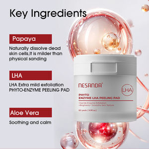 Coussinets de toner Niacinamide 5 TXA coussinets faciaux hydratants pour un teint uniforme éclat quotidien sous les yeux avec - Product Image 4