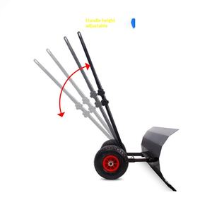 Fabrik-Großhandel Schneeschaufel für Einfahrten, Metall-Schneeschieber mit Rädern, Schneepflug mit Großer Verstellbarer Winkelschaufel - Product Image 5