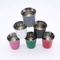Gobelets à shot en acier inoxydable, verres à espresso, verres à boire incassables, shooters en métal