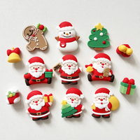 Ensemble de décorations de gâteau de Noël en plastique : figurines Père Noël, bonhomme de neige, sapin, boîte cadeau, chaussette – Fournitures de fête de Noël pour adolescents