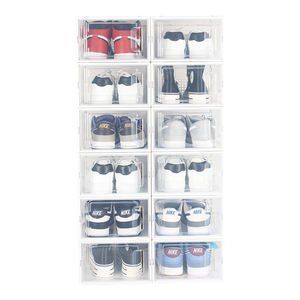Cajas de Zapatos Apilables de Plástico Transparente, Organizador de Almacenamiento de Zapatillas para Armario - Product Image 3