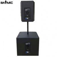 DAYMIC Sistema de Altavoces Line Array Profesional de Alta Calidad 1000W Woofer de 12/15 Pulgadas Activo para Exteriores DJ Escenario 2000W Máx. 1 Año de Garantía