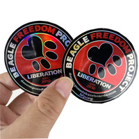 Étiquette de dessin animé Logo personnalisé marque étiquette autocollants impression étanche auto-adhésif personnalisé baiser coupe feuilles d'autocollants décorer étiquette