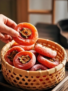 Aliments santé sans additifs, fruits de kaki entiers séchés sucrés, entiers pour en faire des collations - Product Image 5