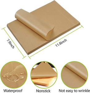 Foglio di Carta da Forno Antiaderente Rivestito in Silicone a Doppio Lato da 6,5 Pollici <span class=keywords><strong>per</strong></span> Torte, <span class=keywords><strong>Friggitrice</strong></span> <span class=keywords><strong>ad</strong></span> <span class=keywords><strong>Aria</strong></span> e Rivestimento Alimentare - Product Image 5