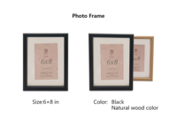 Marco de Fotos Moderno y Minimalista de Madera MDF Ecológico y Ligero para Decoración del Hogar, de 5x7 y 8x10 Pulgadas, para Exhibición en Escritorio o Galería
