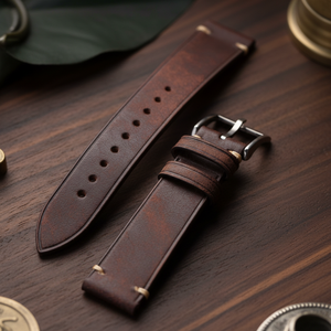 สายนาฬิกาหนังแท้ Nubuck คุณภาพสูงจากอิตาลี ยี่ห้อ PUEBLO สำหรับ Samsung, Omega, <span class=keywords><strong>Casio</strong></span> สายรัดข้อมือผู้ชายแบบถอดเร็ว - Product Image 2
