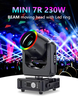 Mini lumière à effet de scène à tête mobile 7R 230W BEAM avec un rendement élevé et une alimentation à découpage fiable Mode de contrôle DMX512