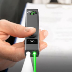 Con trỏ laser màu xanh lá cây đèn pin màu xanh lá cây, thuyết trình dài với la bàn + Màn hình hiển thị, loại C sạc cho ngoài trời, khẩn cấp - Product Image 5