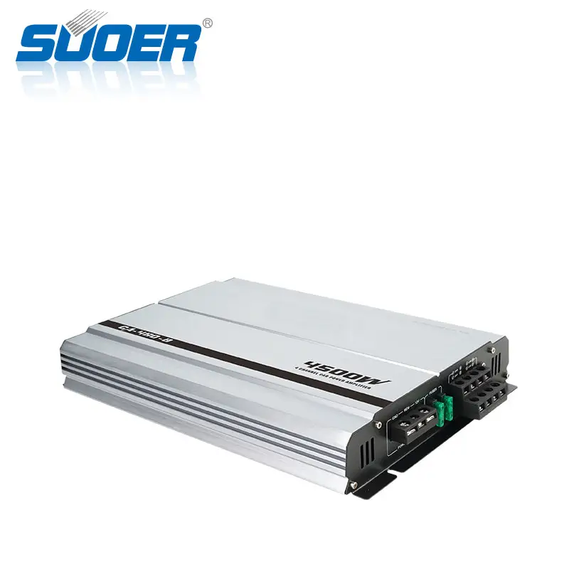Suoer CA-480-B 12V 4500w سيارة أمبير مضخمات الطاقة 4 قناة مضخم الصوت للسيارة