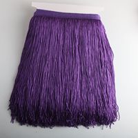 30CM Satin coloré polyester gland frange dentelle pour danse jupe robe gland frange garniture