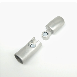Connecteurs magnétiques en acier inoxydable JFS002, tube cylindrique rond de 6 mm, <span class=keywords><strong>pour</strong></span> la <span class=keywords><strong>fermeture</strong></span> de bracelets et colliers en cuir. - Product Image 3