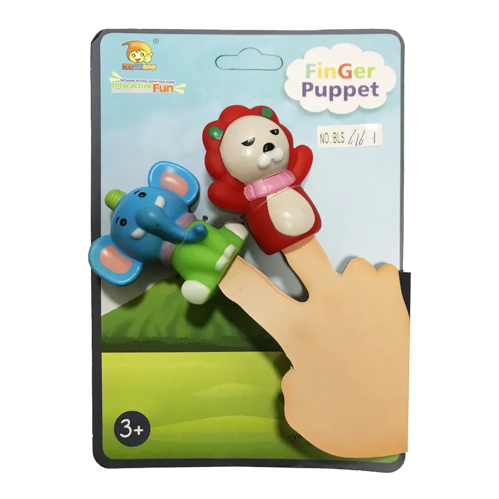 Gummi Handpuppe Handfigur Hand Spielzeug mit Wild Tieren Design für Kinder 