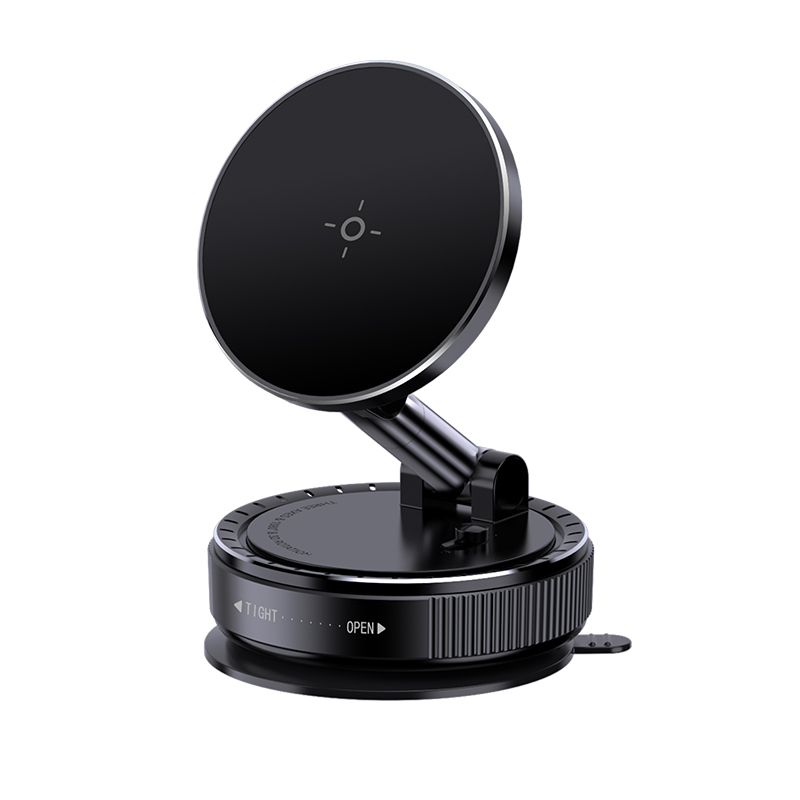 XL CL-21 Magnetic Car Phone Holder: Strong Magnet Suction Cup Mount - 360° Rotating Universal Stand